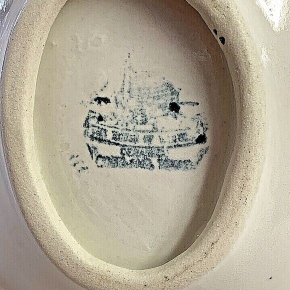 House of Webster Divided Candy Relish Trinket Keys Dip Dish Briar Rose Gold Trim - Picture 7 of 7